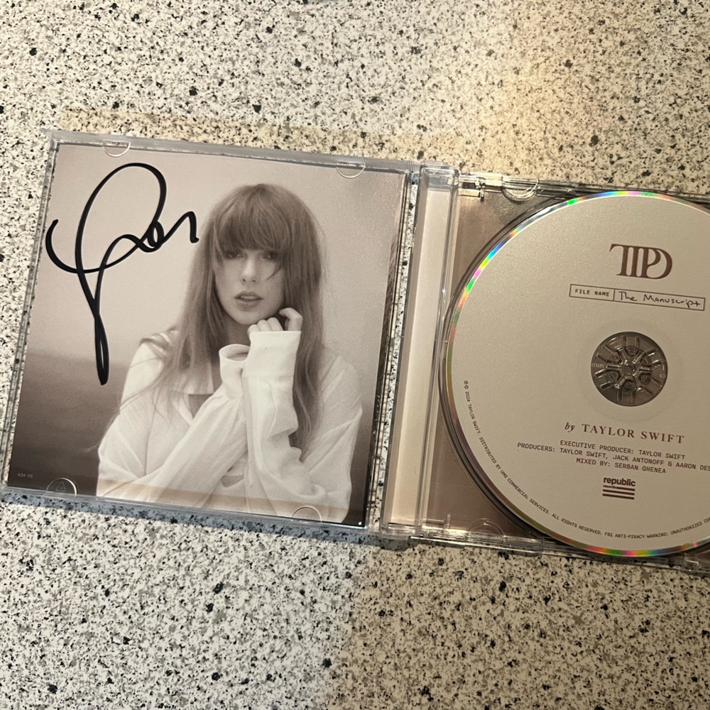 Taylor Swift Autographed CD